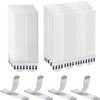 Pack of white reusable double-sided adhesive strips for frames and decor