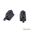 A pair of black 4-way adjustable car windshield washer nozzles.