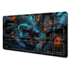 Fantasy Card Playmat with Rabbit Archer & Raccoon Design