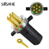 7-Way Round Pin Trailer Circuit Tester for Semi-Trucks