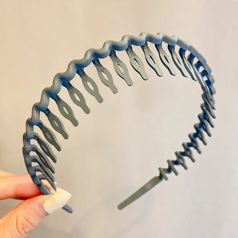 Elegant Solid Color Wave Hairbands