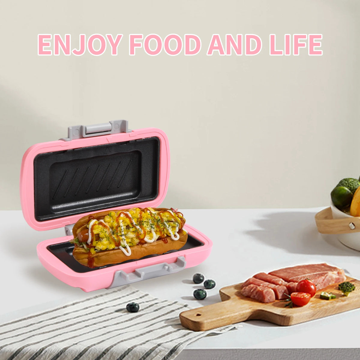 Appareil à Sandwichs et Petit-Déjeuners Compact