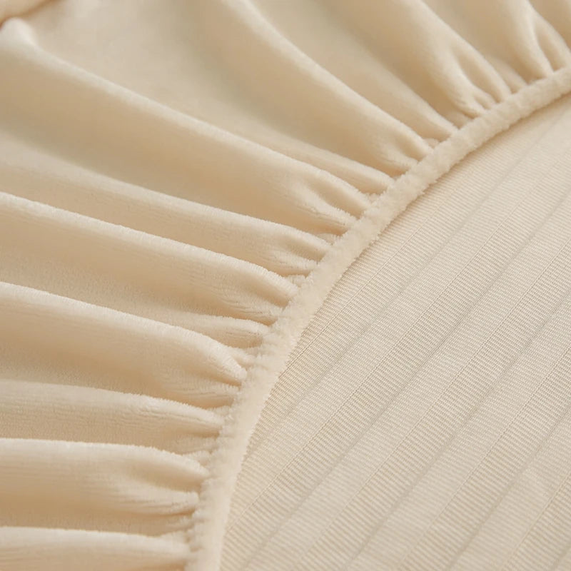 Plush Fitted Sheet Set with Pillowcases