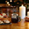 16oz Borosilicate Glass Coffee Mug with Lid