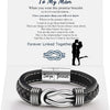 Infinity Knot Leather Bracelet for Men