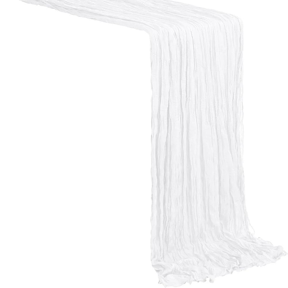 Sage Green Gauze Table Runner