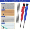 Precision Carpenter's Mechanical Pencil with Integrated Sharpener