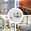 A collection of bathroom, kitchen, and bedroom scenes showing a retractable stainless steel wall-mounted clothesline.