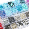 Kit Complet de Création de Bijoux DIY avec Perles en Verre