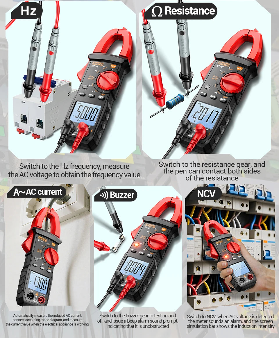 Digital Clamp Meter and Voltage Tester Kit