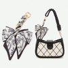 Elegant Bow Chain Bag Strap with Hanging Charm