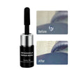 A black plastic kit for windshield repair resin showing before and after results.