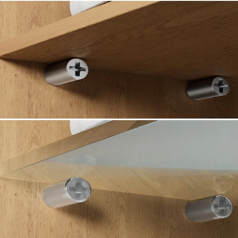 Self-Tapping Cabinet Shelf Supports with Rubber Sleeves