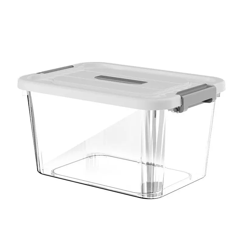 Clear Stackable Storage Bins with Secure Lids