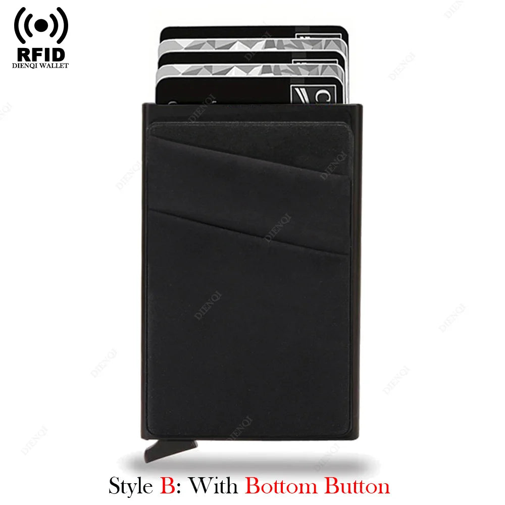 Minimalist Aluminum RFID-Blocking Card Holder