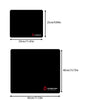 Black & Red Flame Gaming Mouse Pad with Stitched Edges