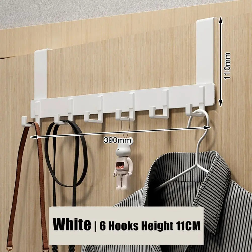 Over-the-Door 6-Hook Organizer Rack