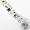 Vintage Stamp Tape Stickers Roll for Journals and Crafts