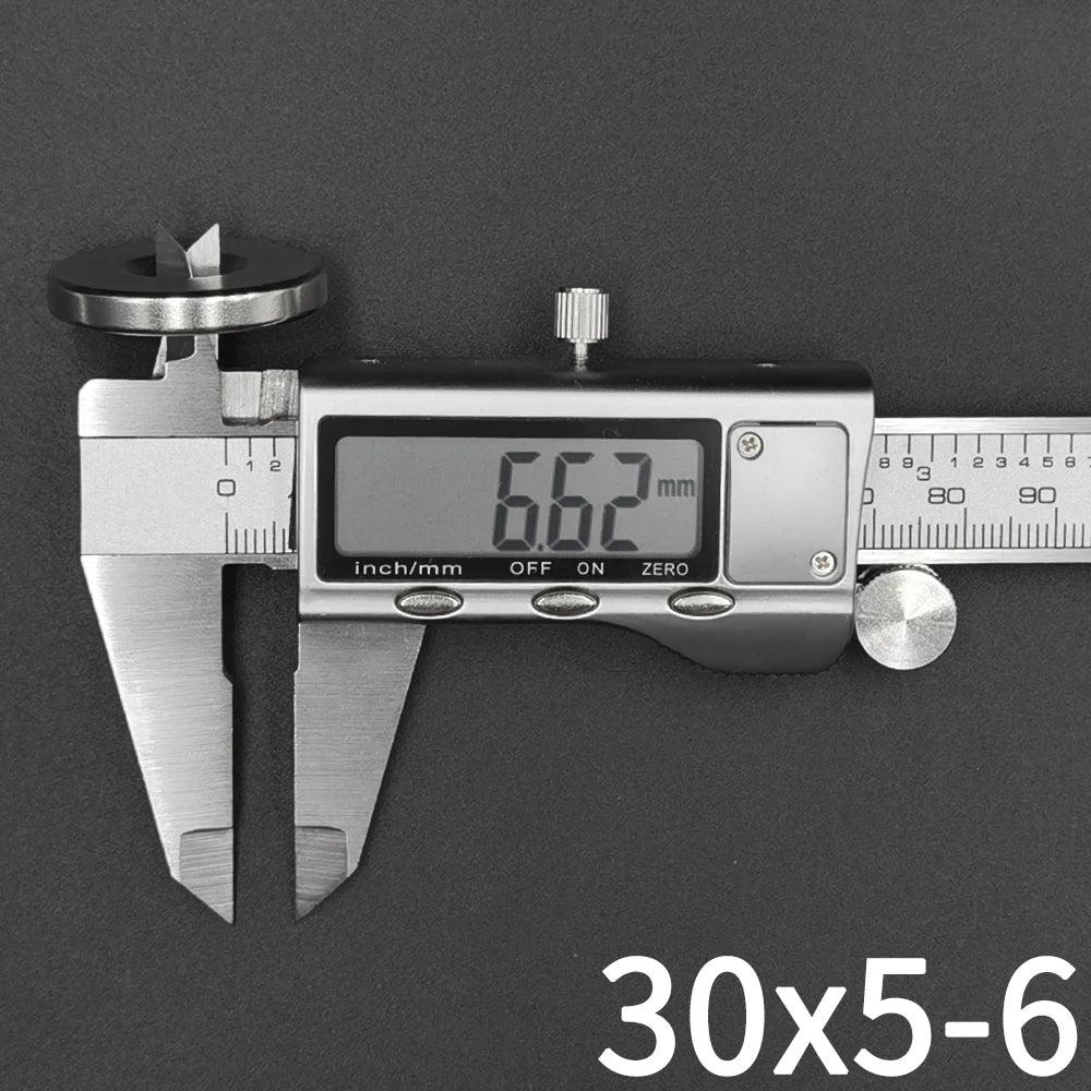 A silver digital caliper measuring 6.62 mm, used for precision measurement.