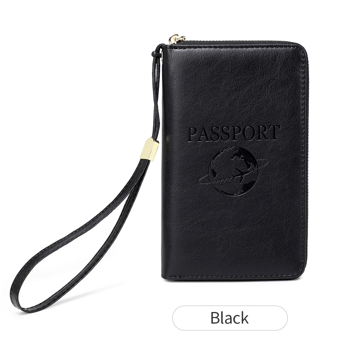RFID-Blocking Travel Passport Holder with Card Slots