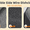 Front and back views of double-sided non-scratch dishcloths made with microfiber and mesh.