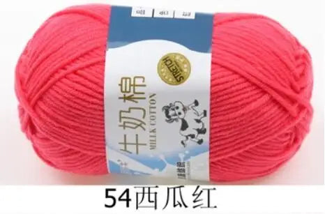 Milk Cotton Crochet Yarn – Soft, Durable Knitting Thread in 91 Colors