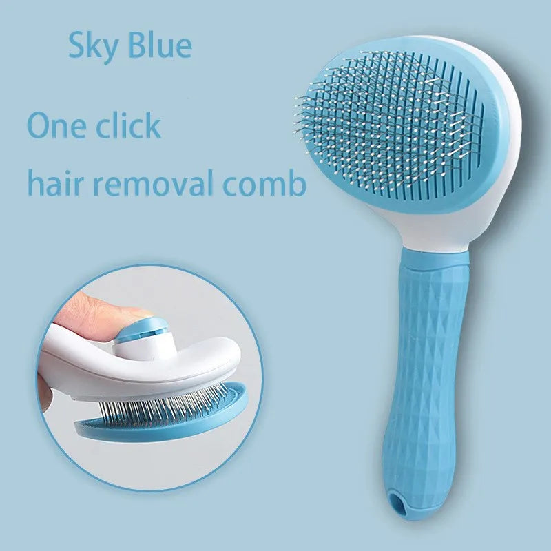 Gentle Pet Grooming Brush for Dogs & Cats