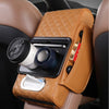 Multifunctional Car Armrest Cushion with Storage and Cup Holder