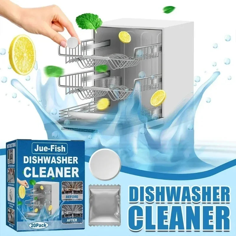 All-in-One Dishwasher Cleaning Tablets - Deep Clean & Descale