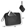 Black complete sewing kit with a storage bag and a separate thread color organizer.