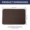 Brown rectangular cushion recliner sofa armrest towel without pocket