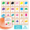 Early Learning Flash Cards for Kids – Colors, Shapes, Numbers, Fruits, Vegetables & Food
