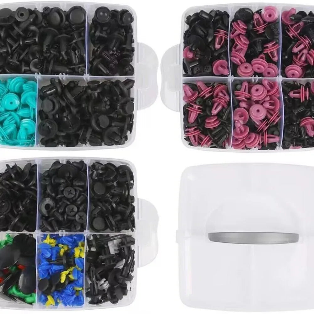 Universal Car Fastener Clip Assortment Kit – 50 Piece Push Retainer Set