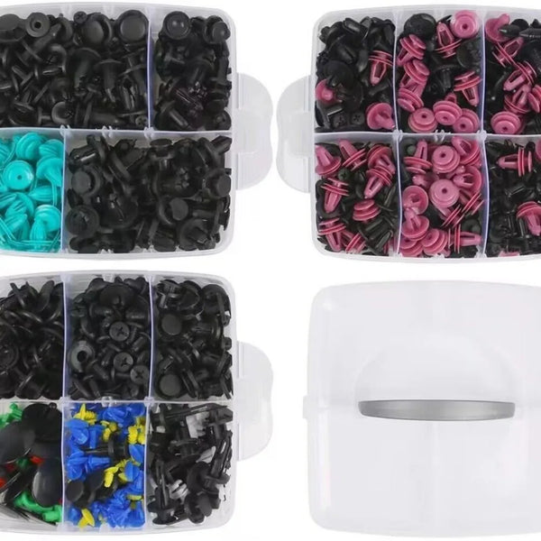 Universal Car Fastener Clip Assortment Kit – 50 Piece Push Retainer Set