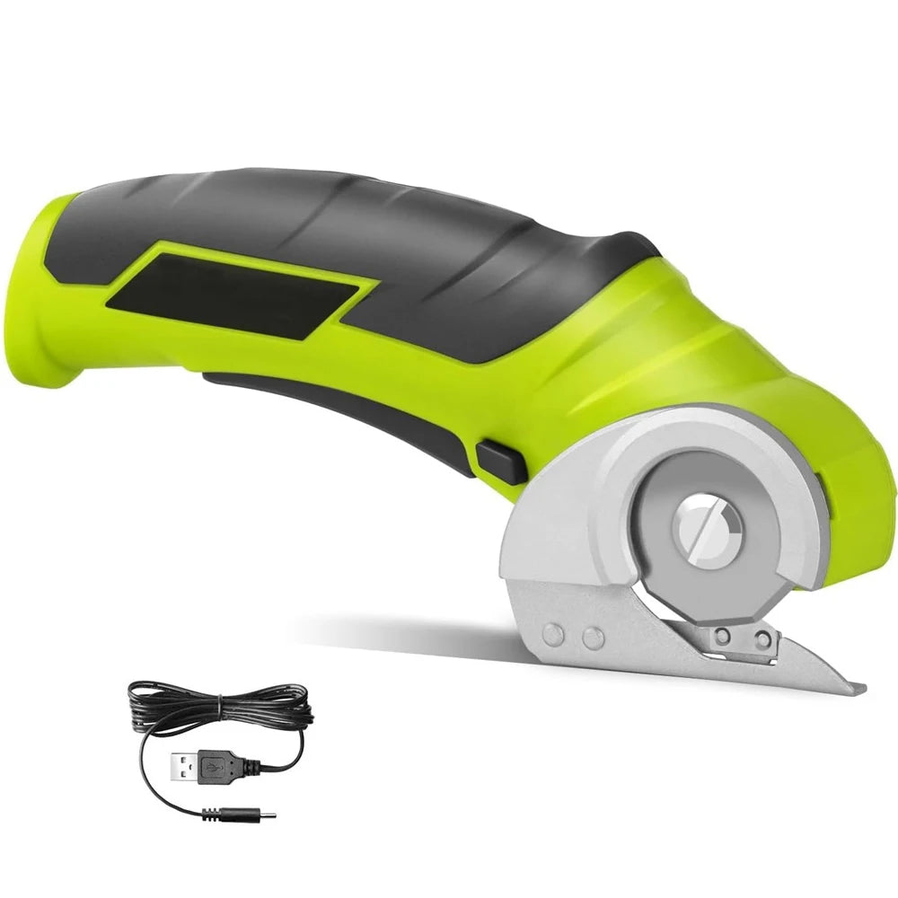 Cordless Electric Scissors – Lightweight Rotary Cutter for Cardboard, Carpet & More