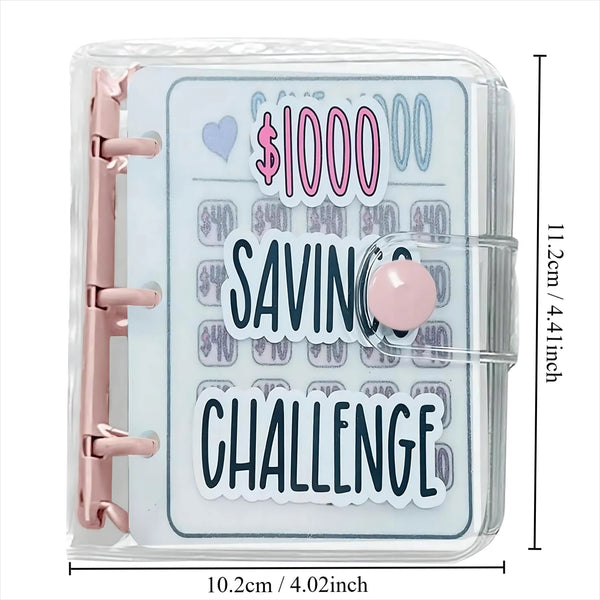 1000 Savings Challenge Binder with Envelopes