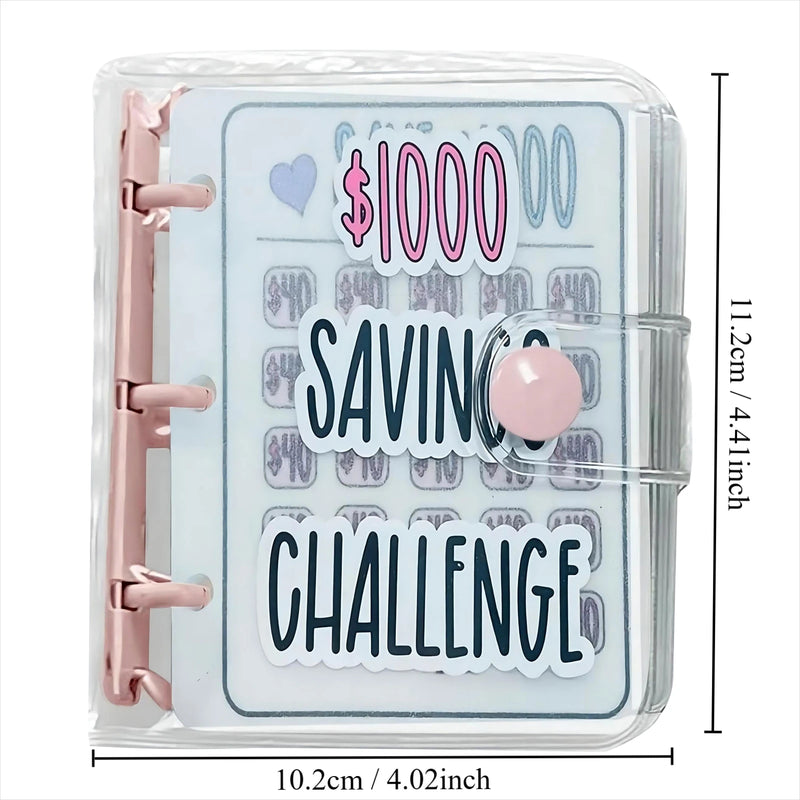 1000 Savings Challenge Binder with Envelopes