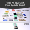 Slim RFID-Blocking Wallet with Removable Money Clip