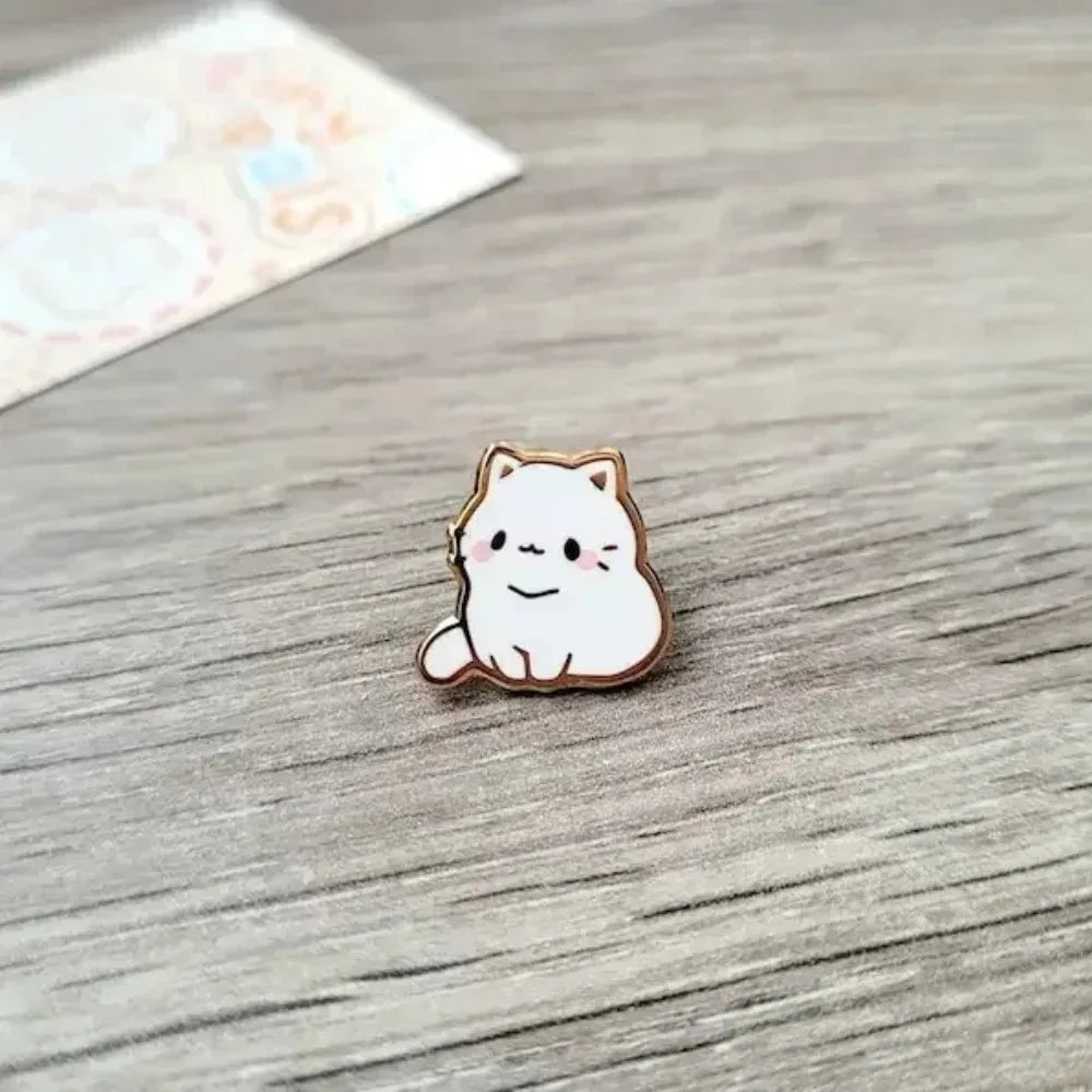 Adorable Cat Enamel Pins Set – Kawaii Kitten Brooches for Cat Lovers