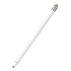 A white dual-nib capacitive stylus pen shown diagonally against a white background.