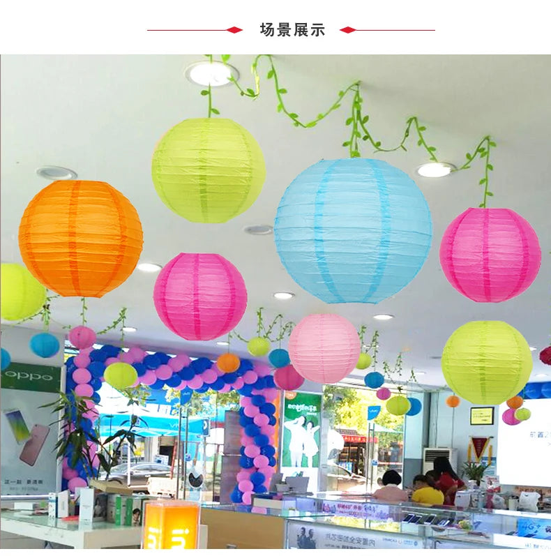 Round Paper Lantern for Festive Decor