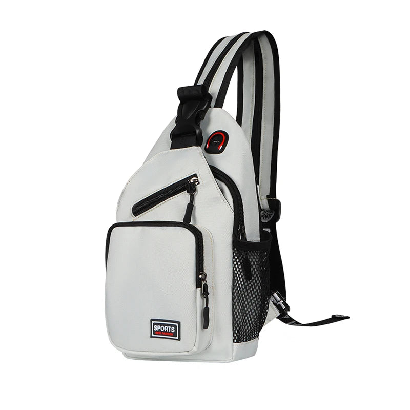 Convertible Women's Chest Bag with Earphone Hole