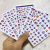 Patriotic American Flag Nail Art Stickers