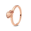 Sterling Silver Heart Ring with Cubic Zirconia
