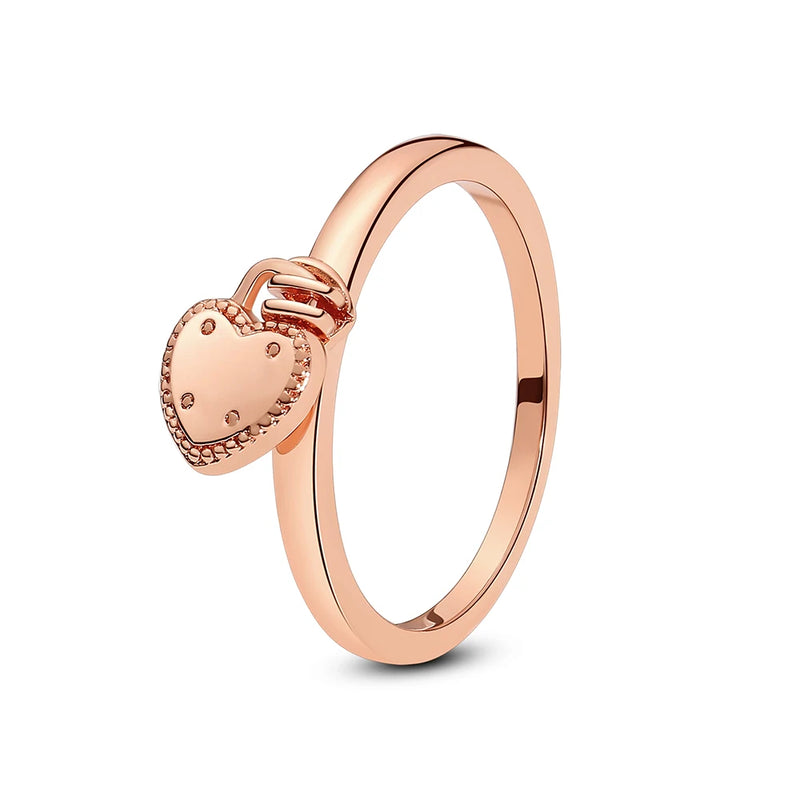 Sterling Silver Heart Ring with Cubic Zirconia