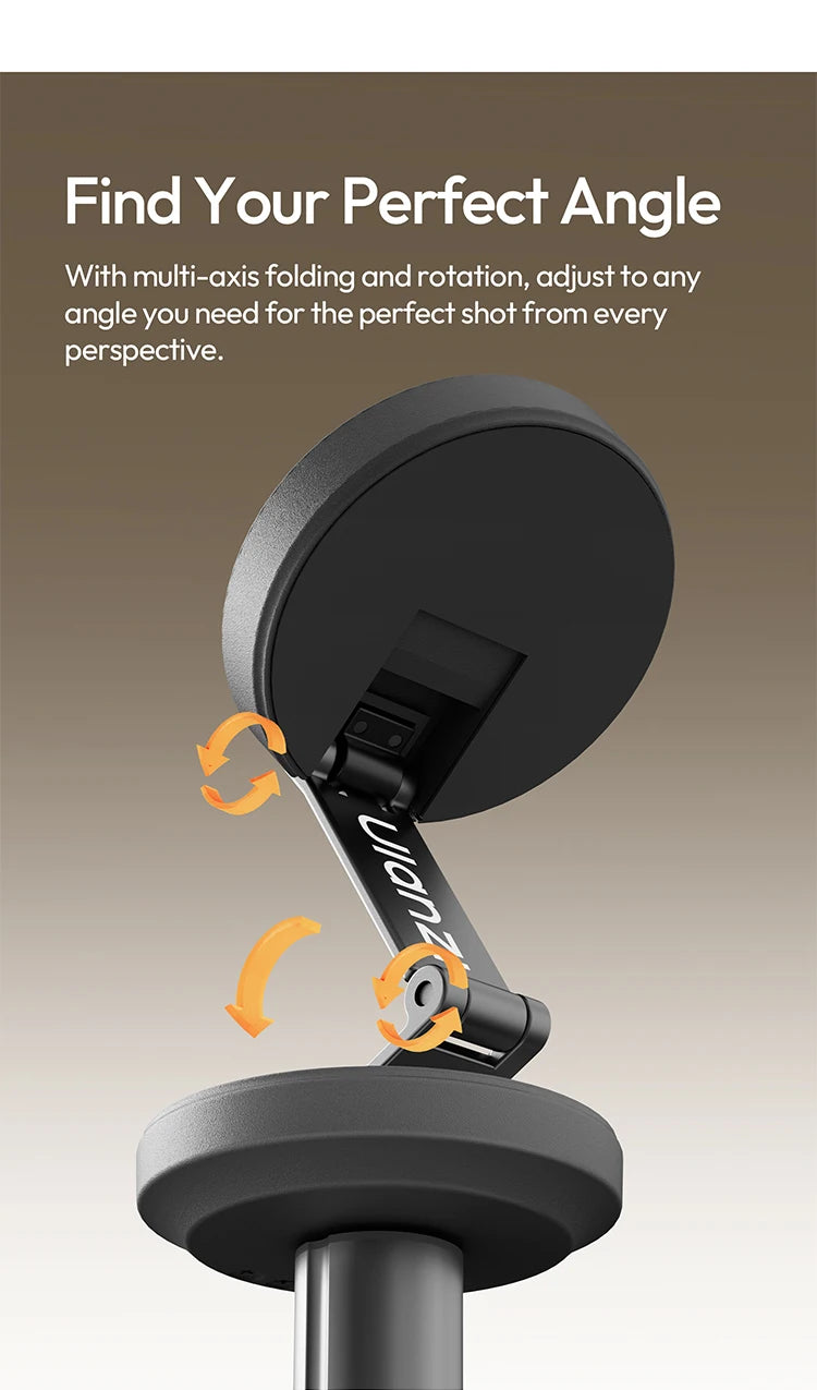 Portable Phone Tripod with Magnetic Mount and Wireless Remote