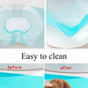 Images showing waterproof and easy-to-clean EVA fridge shelf liners before and after cleaning.