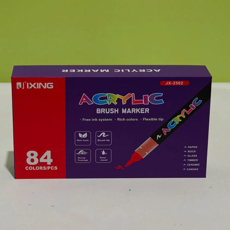 Rotuladores de pintura acrílica con puntas de pincel