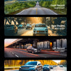 A collection of video footage showing various driving scenarios captured by a 4CH Recoder camera.