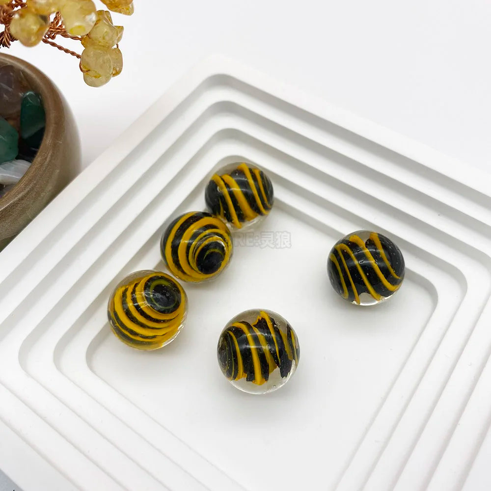 Handcrafted Glass Marbles Set for Games, Décor & Collecting